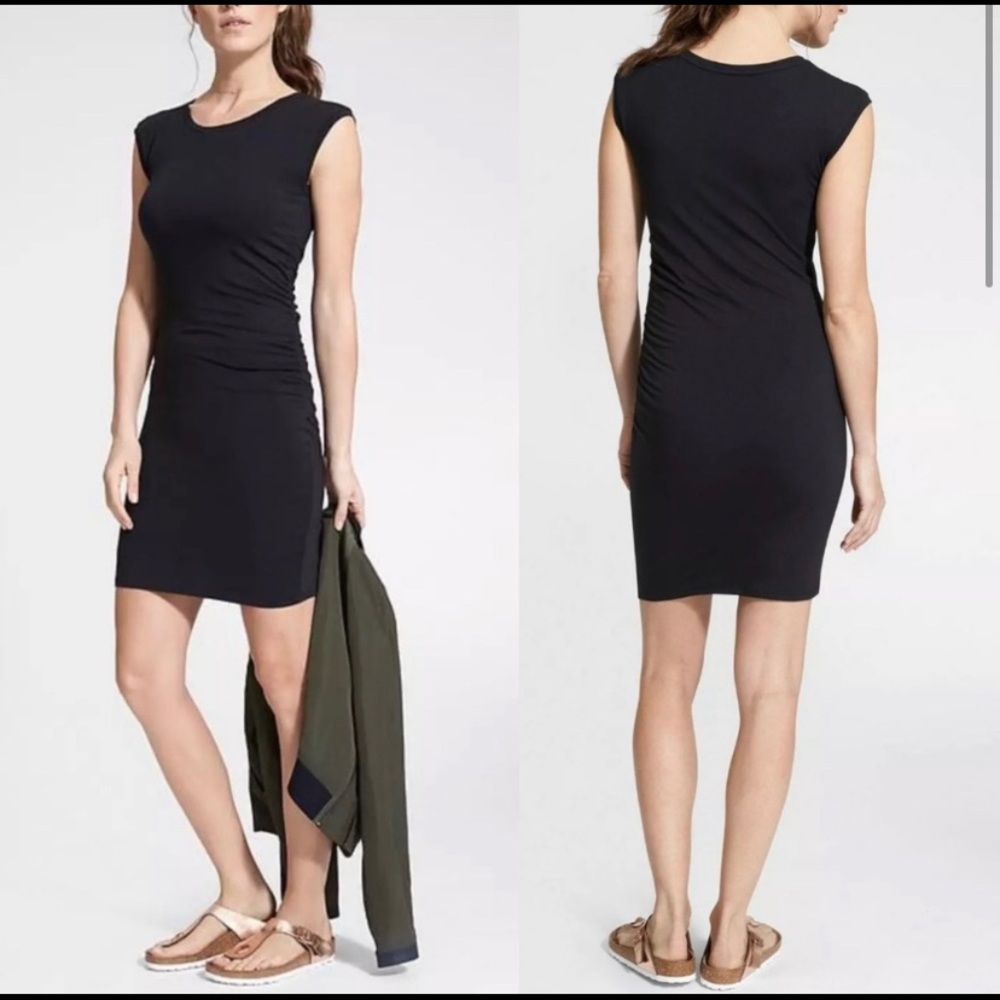 Athleta Carefree Tee Ruched Dress